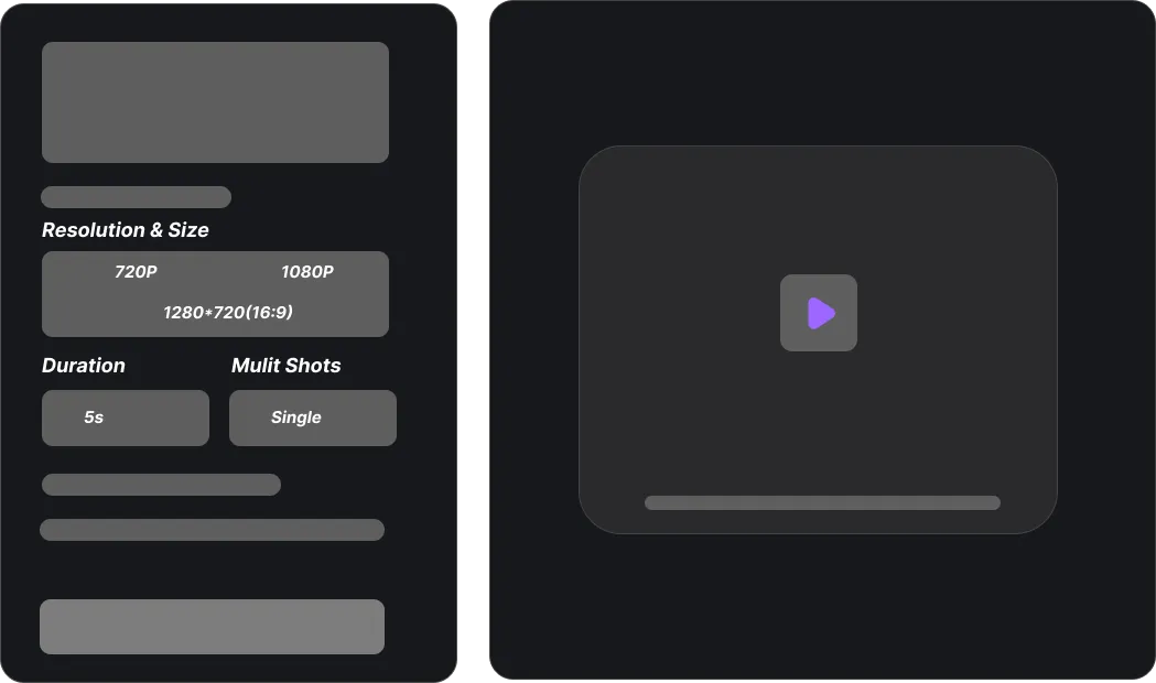 Wan 2.7 - Resolution, aspect ratio and output format settings panel